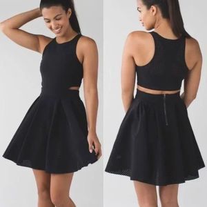 Lululemon black cut out tennis dress